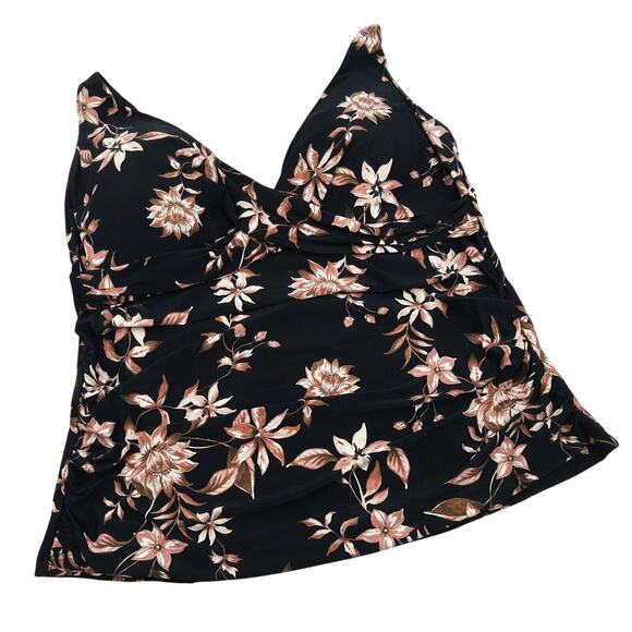 Artesands Delacroix Women Floral Multi Fit Cup Swim Tankini Top Plus Size US 20 - Picture 4 of 9